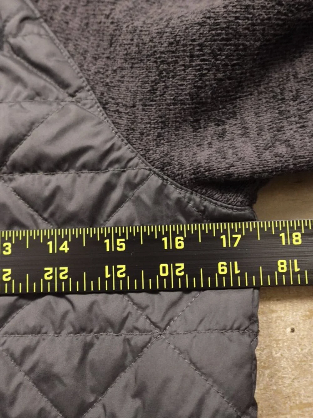 The North Face Quilted Insulated Hooded Jacket Boys Medium (10/12) Gray Full Zip